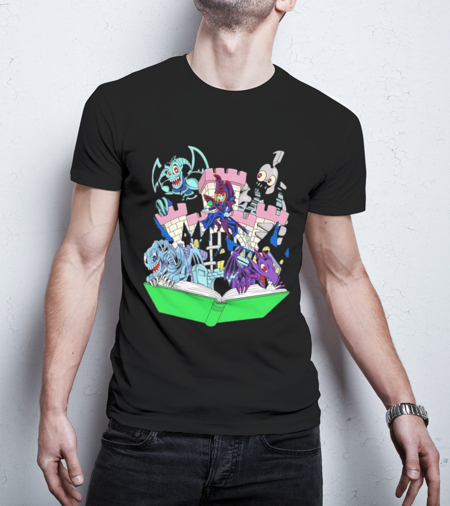 World Of Toons Castle And Creatures From Book T-Shirt