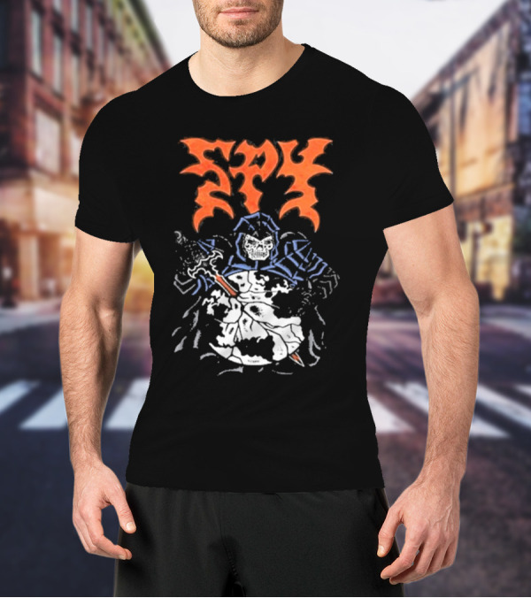 Spy DRKMTTR Apr 3 2025 Nashville TN Knife-Wielding Knight Graphic T-Shirt
