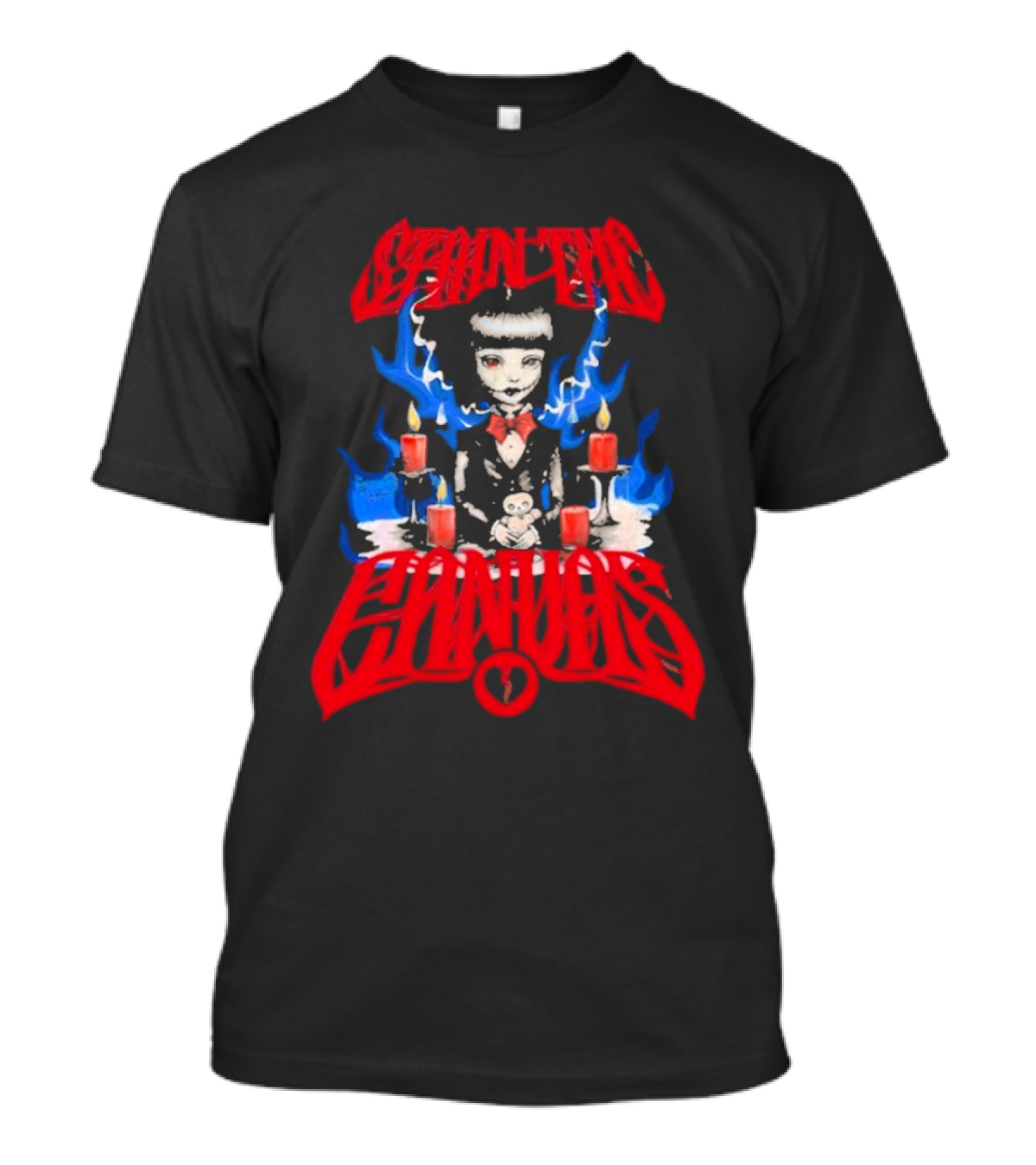 Stain The Band Gothic Doll Candles Flames T-Shirt