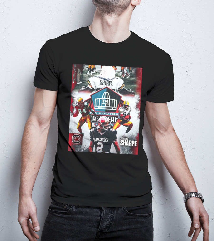 Sterling Sharpe South Carolina Gamecocks Pro Football Hall Of Fame T-Shirt