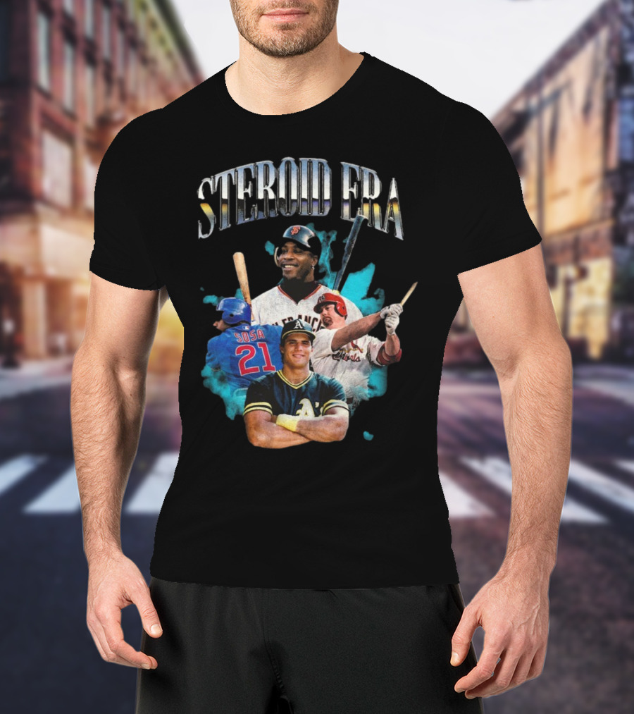Steroid Era Baseball Legends Collage T-Shirt