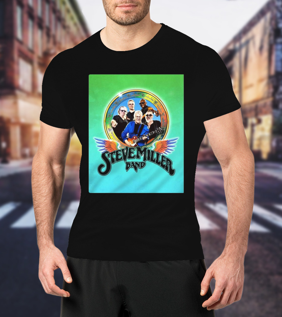 Steve Miller Band 2025 Hitting The Road Tour Vintage Winged Artwork T-Shirt