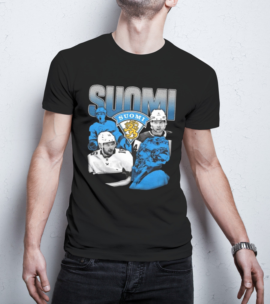 Suomi 4 Nations Team Finland Ice Hockey Players T-Shirt