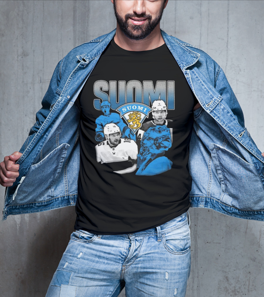 Suomi 4 Nations Team Finland Ice Hockey Players T-Shirt