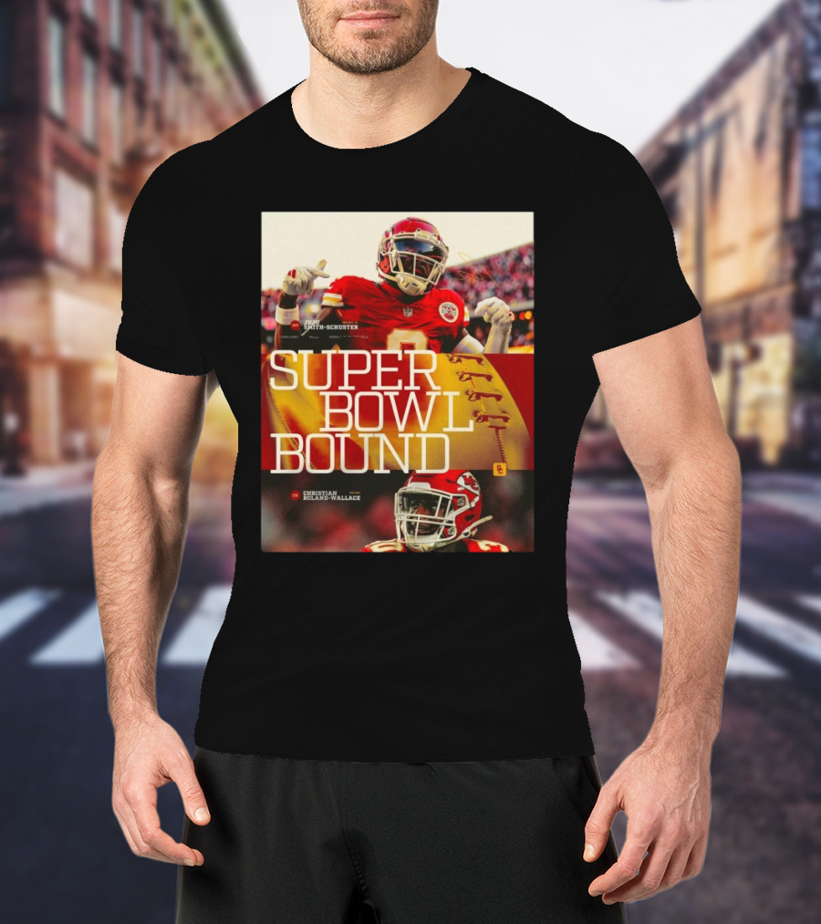 Super Bowl Bound Juju Smith-Schuster Christian Roland-Wallace USC Trojans Football T-Shirt