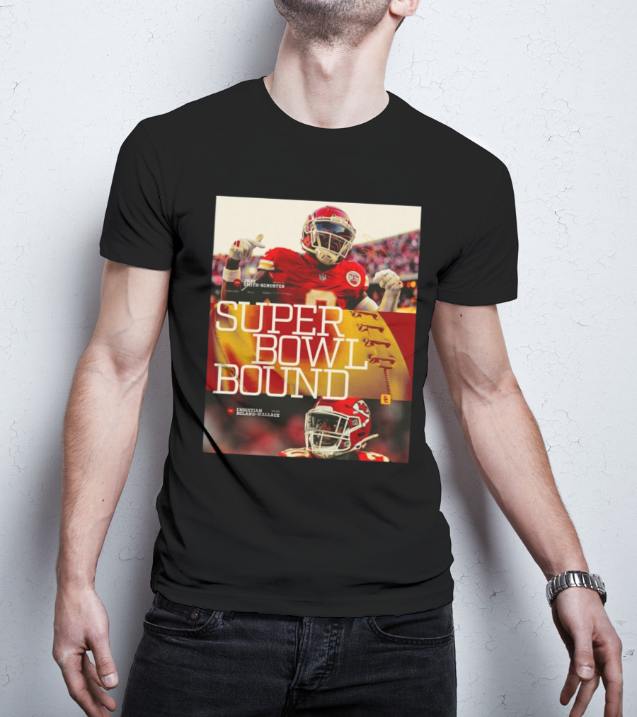 Super Bowl Bound Juju Smith-Schuster Christian Roland-Wallace USC Trojans Football T-Shirt