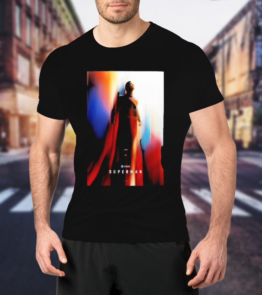 Superman 2025 Movie Look Up Heroic Color Burst T-Shirt