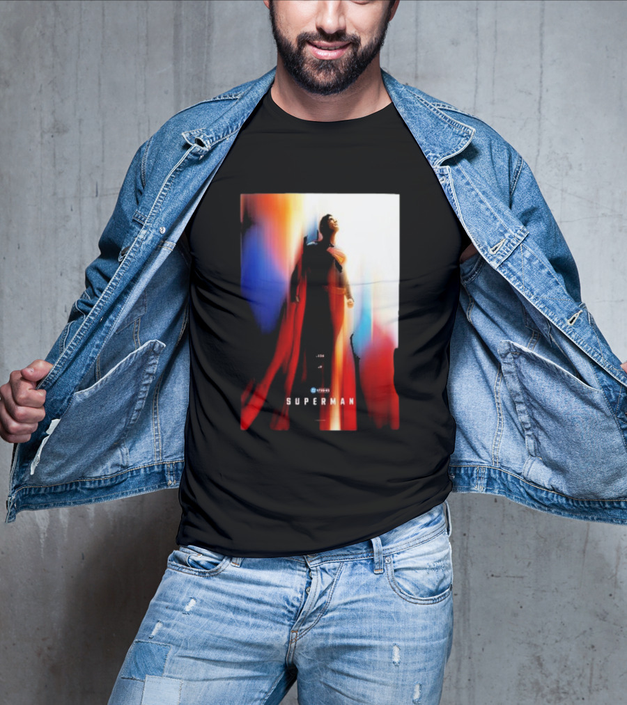 Superman 2025 Movie Look Up Heroic Color Burst T-Shirt