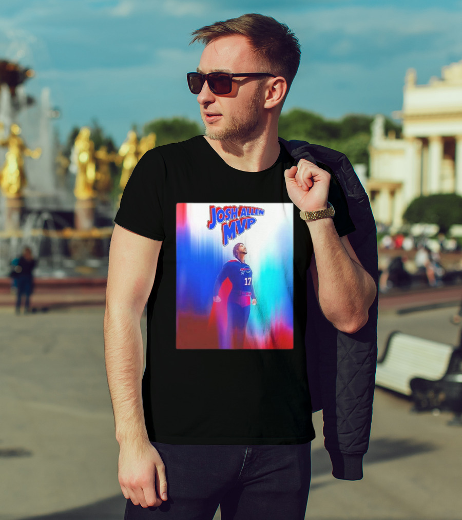 Josh Allen MVP Superman Buffalo Bills 17 T-Shirt