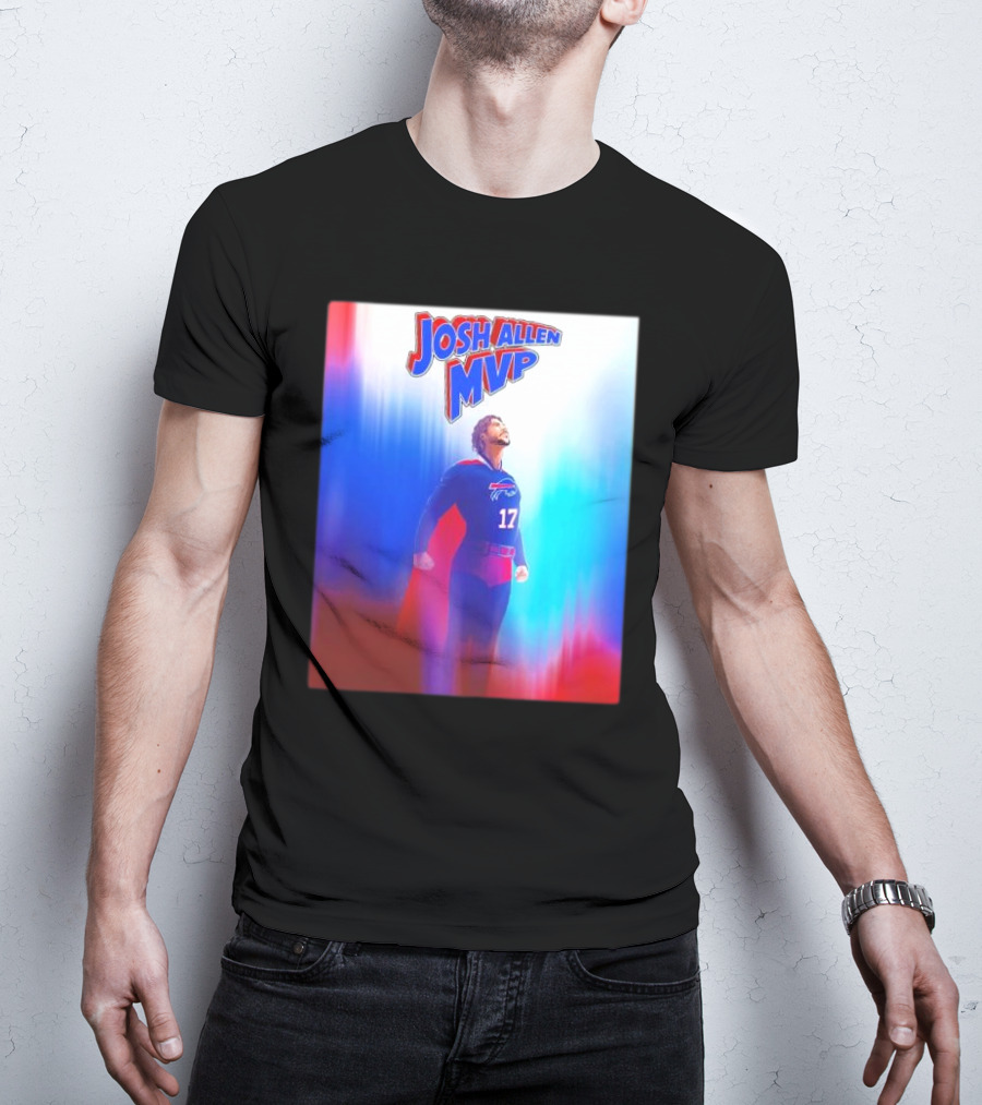 Josh Allen MVP Superman Buffalo Bills 17 T-Shirt