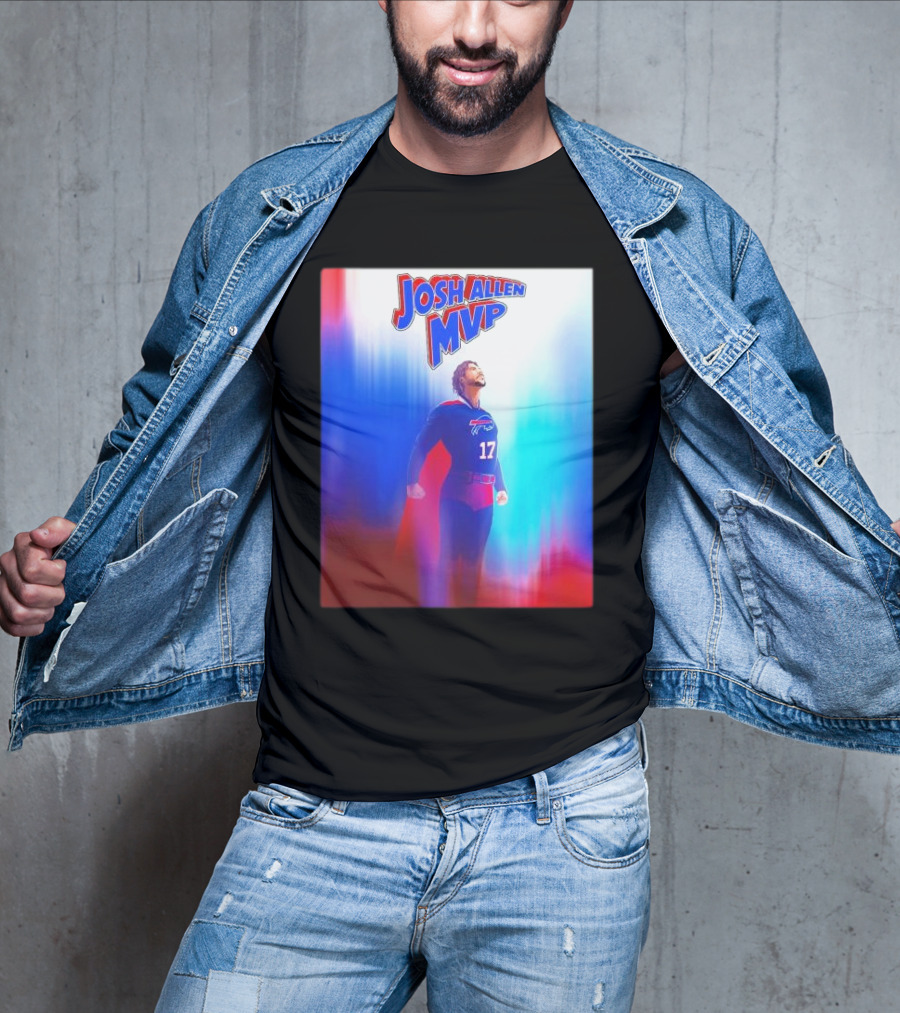 Josh Allen MVP Superman Buffalo Bills 17 T-Shirt