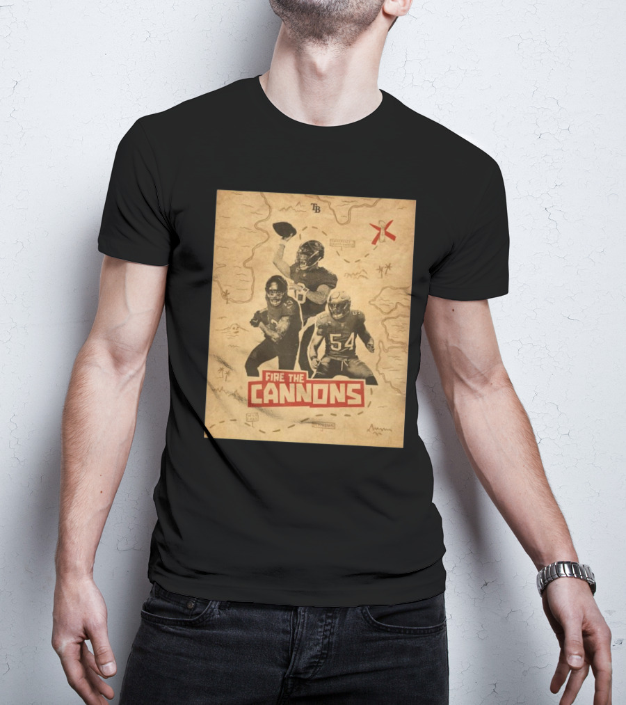 Tampa Bay Buccaneers Fire The Cannons Conference Championship Wild Card Divisional T-Shirt