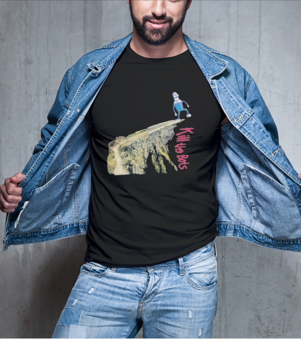 Tari Is For Humans Kill The Bots Robot On Cliff Edge T-Shirt