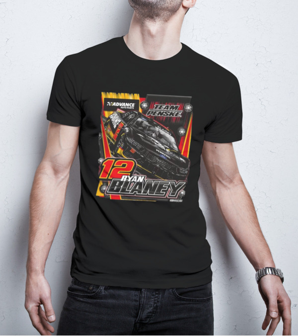 Advance Auto Parts Team Penske Ryan Blaney 12 NASCAR T-Shirt
