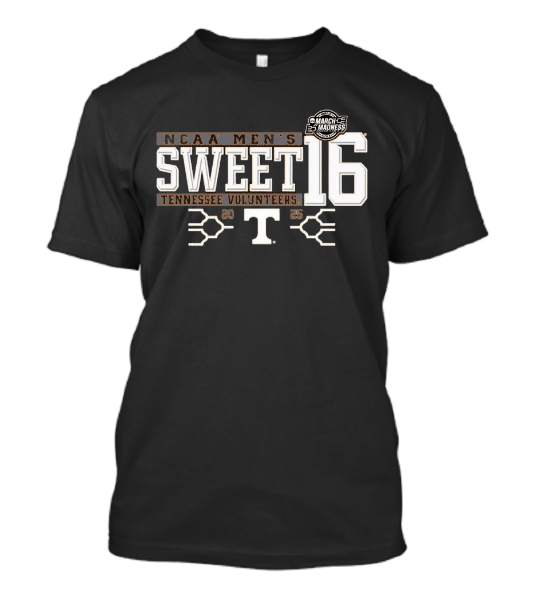 NCAA Men's Sweet Sixteen Tennessee Volunteers March Madness 2025 T-Shirt