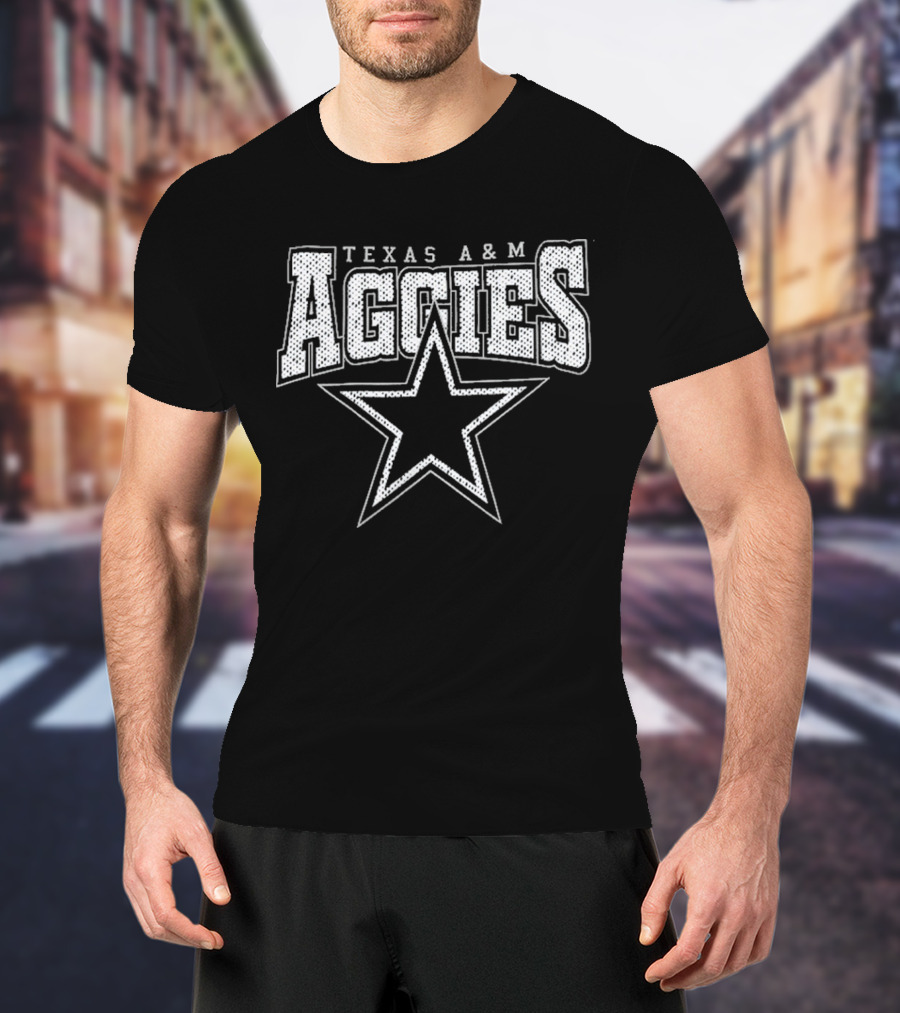 Texas A&M Aggies Star Logo Iconic College Team Apparel T-Shirt