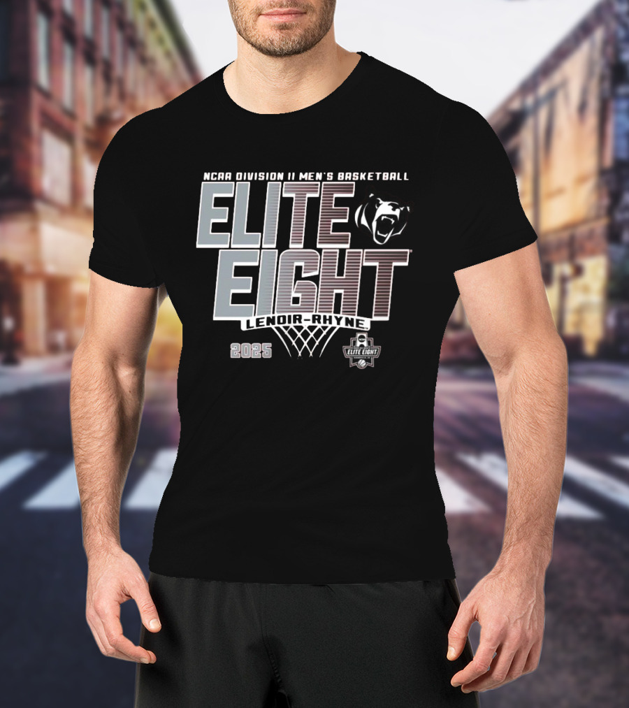 NCAA Division II Men's Basketball Elite Eight Lenoir-Rhyne 2025 T-Shirt