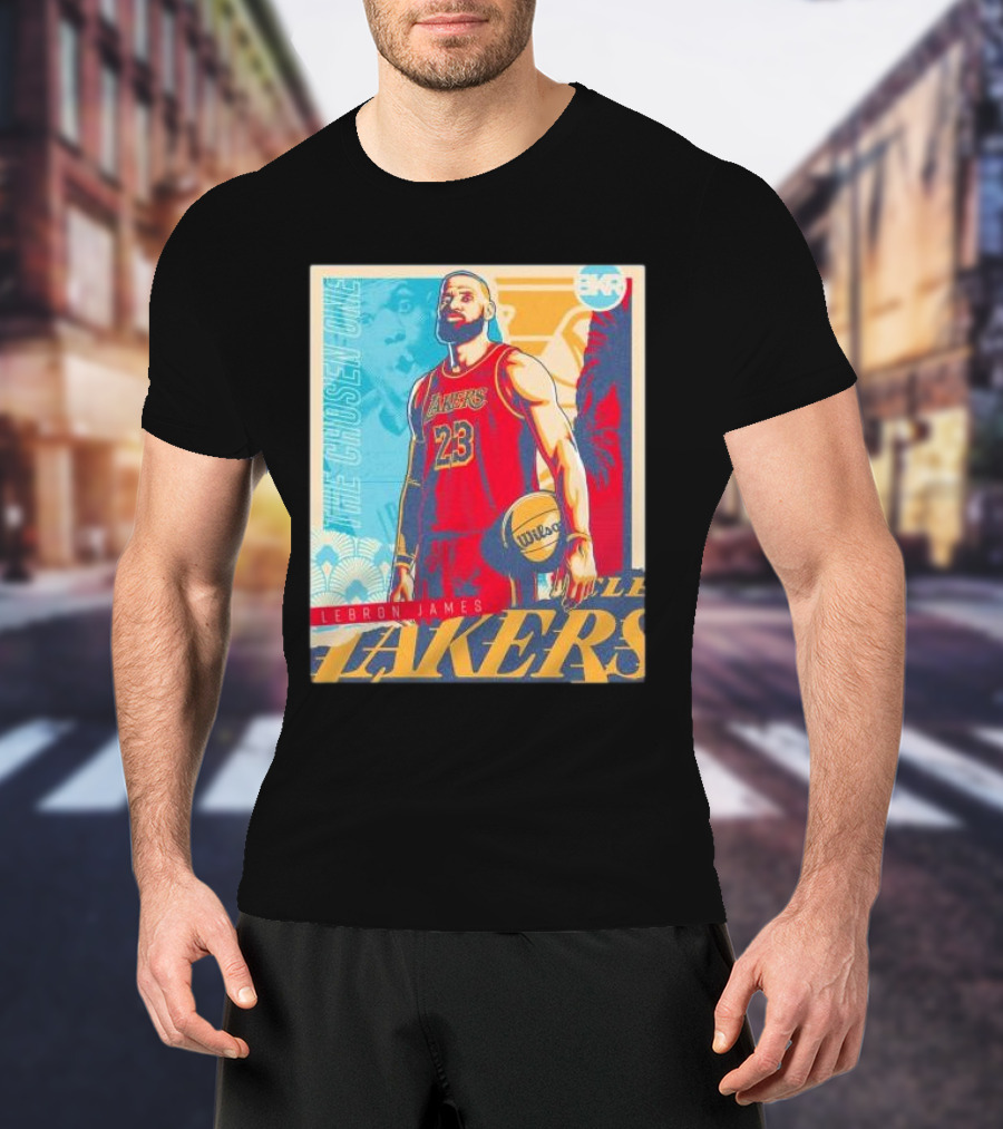 The Chosen One LeBron James Lakers Basketball Artwork Iconic 23 Los Angeles Lakers T-Shirt