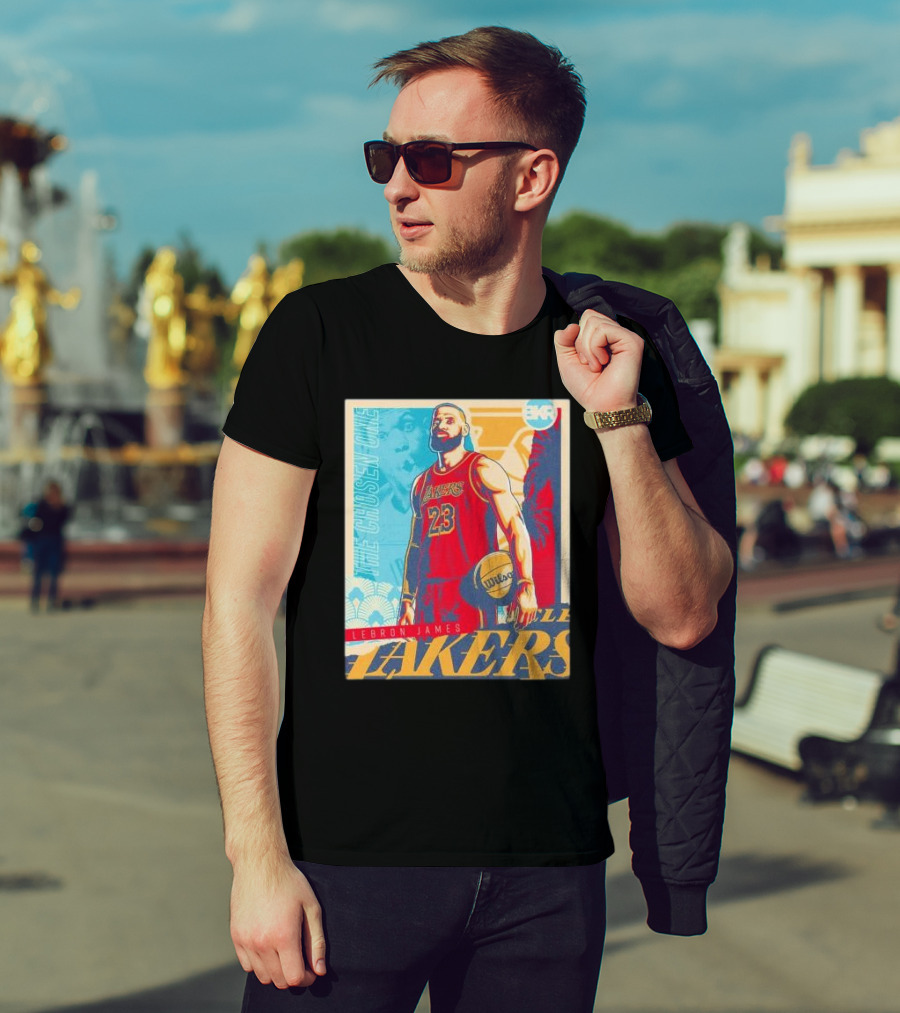The Chosen One LeBron James Lakers Basketball Artwork Iconic 23 Los Angeles Lakers T-Shirt