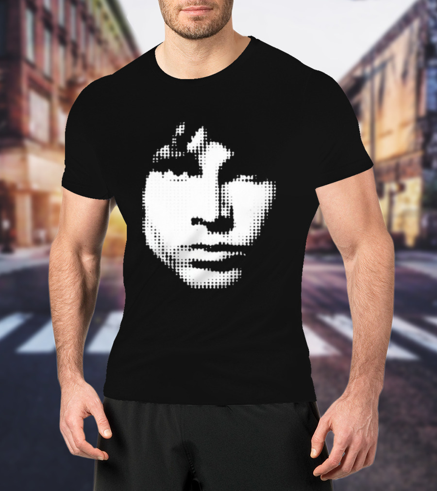 The Doors Jim Morrison Anniversary Retro Face Dot Style T-Shirt