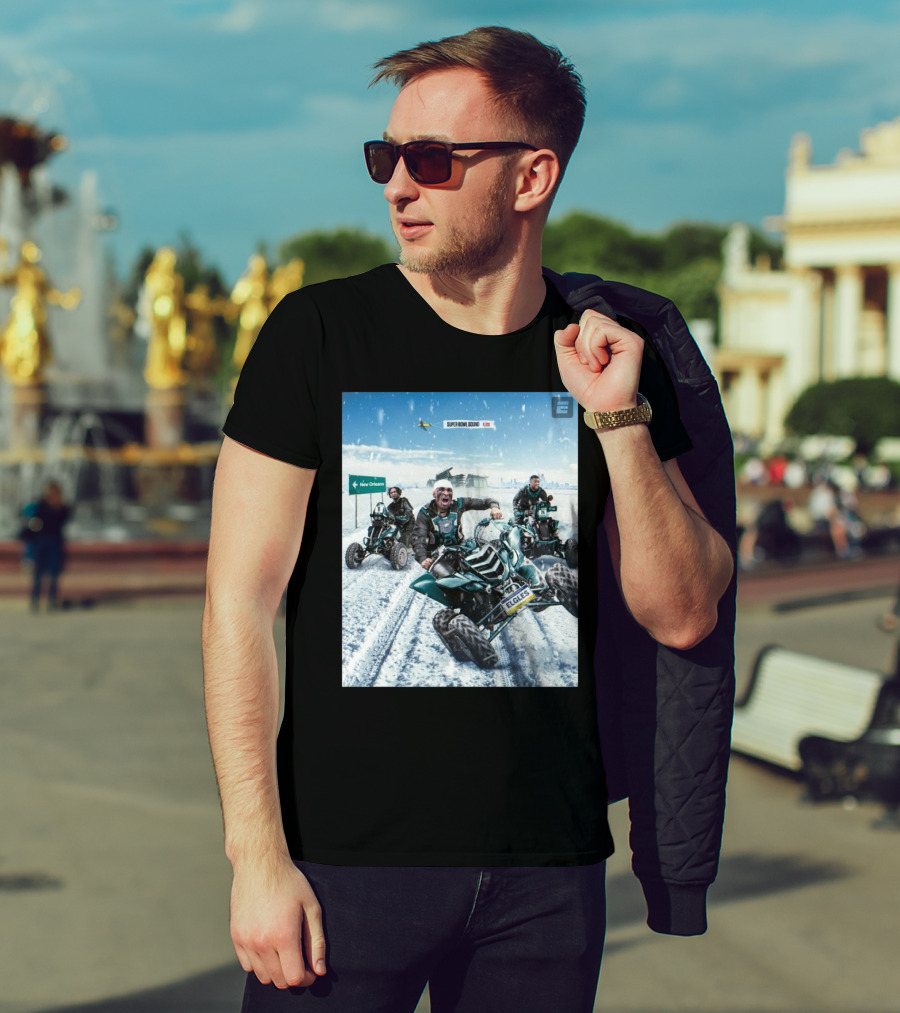 Super Bowl Bound Philadelphia Eagles Riding ATVs To New Orleans Victory T-Shirt