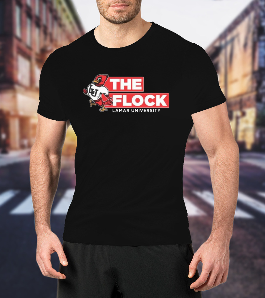 Lamar University Cardinals The Flock LU Football T-Shirt