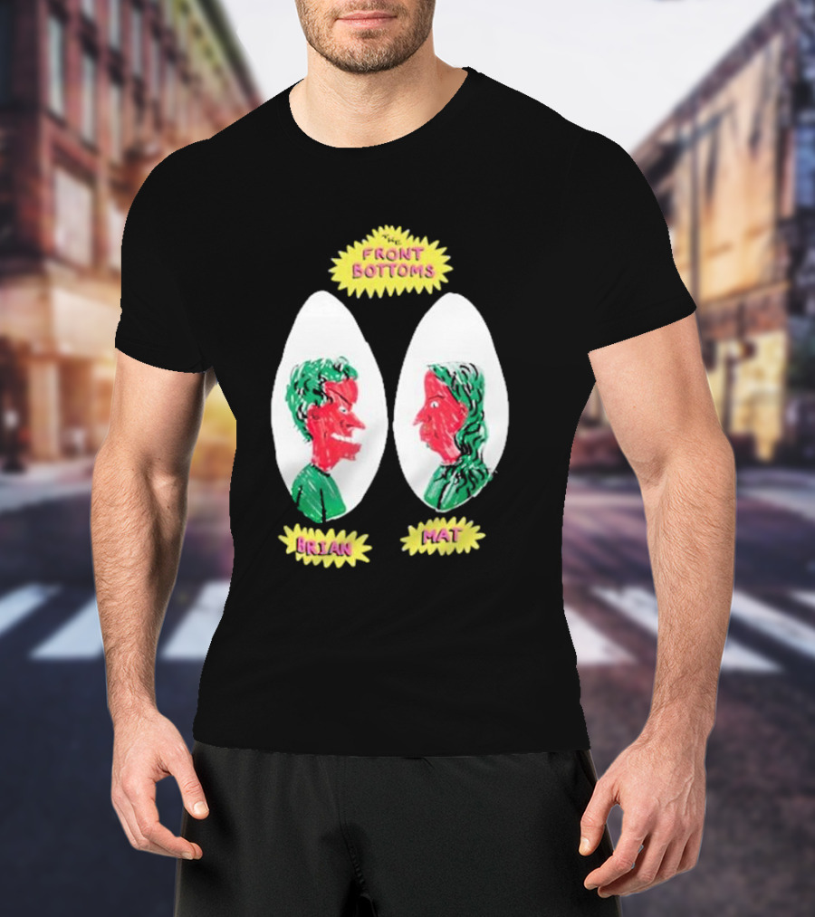 Front Bottoms Brian Mat Cartoon Drawing T-Shirt