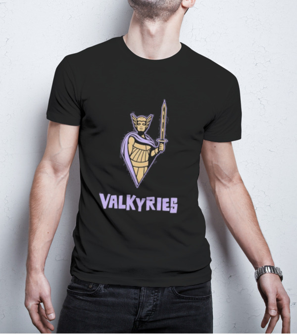 Golden State Valkyries Purple Warrior Sword Icon T-Shirt