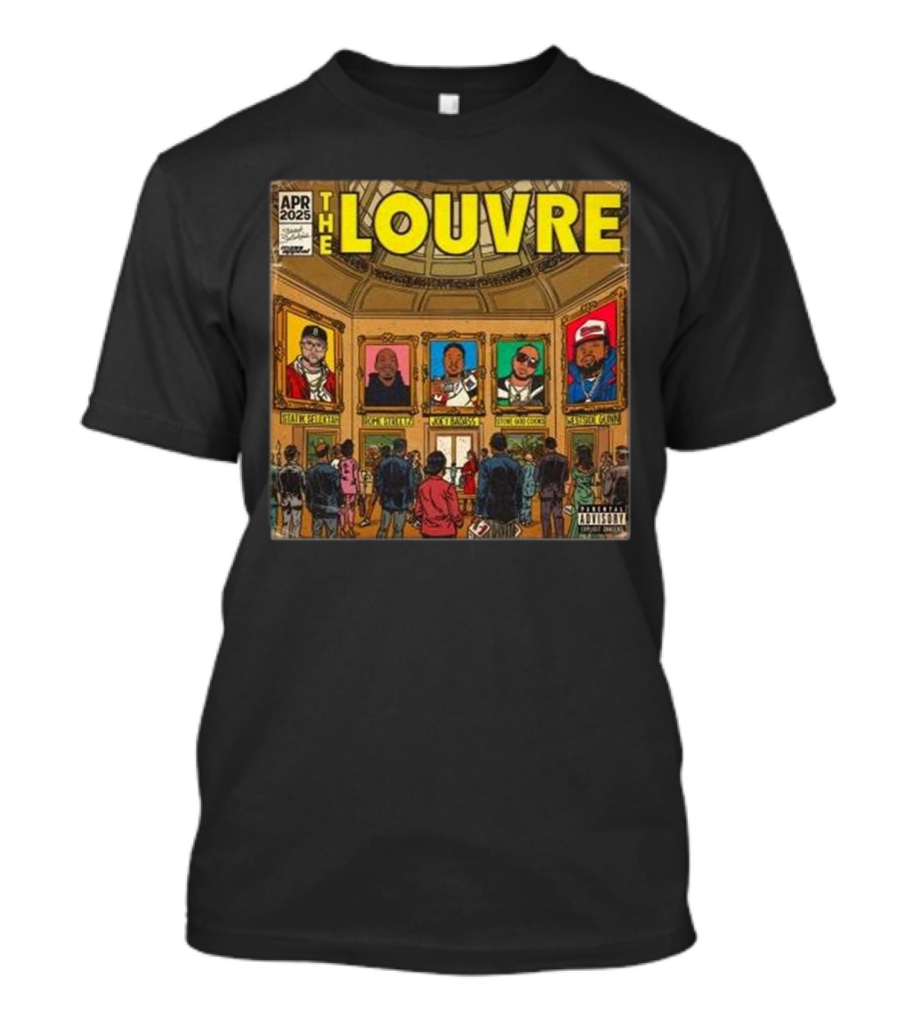 April 2025 The Louvre Statik Selektah Massappeal Rome Streetz Joey Badass Stove God Cooks T-Shirt