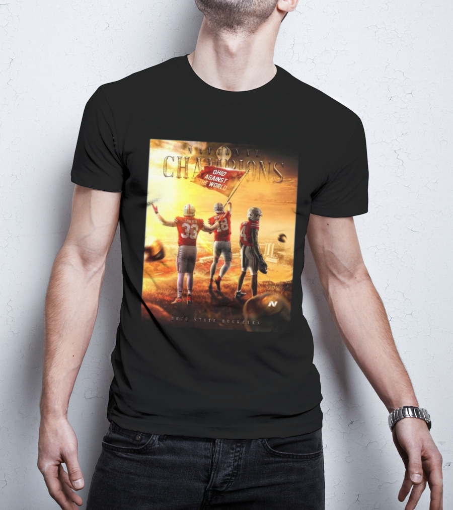 Ohio State Buckeyes National Champions Ohio Against The World 2025 T-Shirt