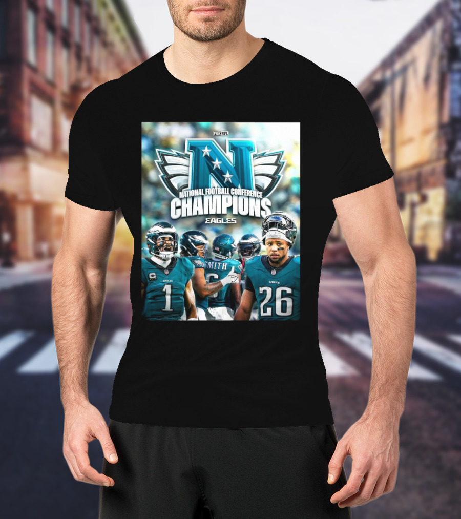 National Football Conference Champions Eagles FlyEaglesFly NFL On Fox T-Shirt