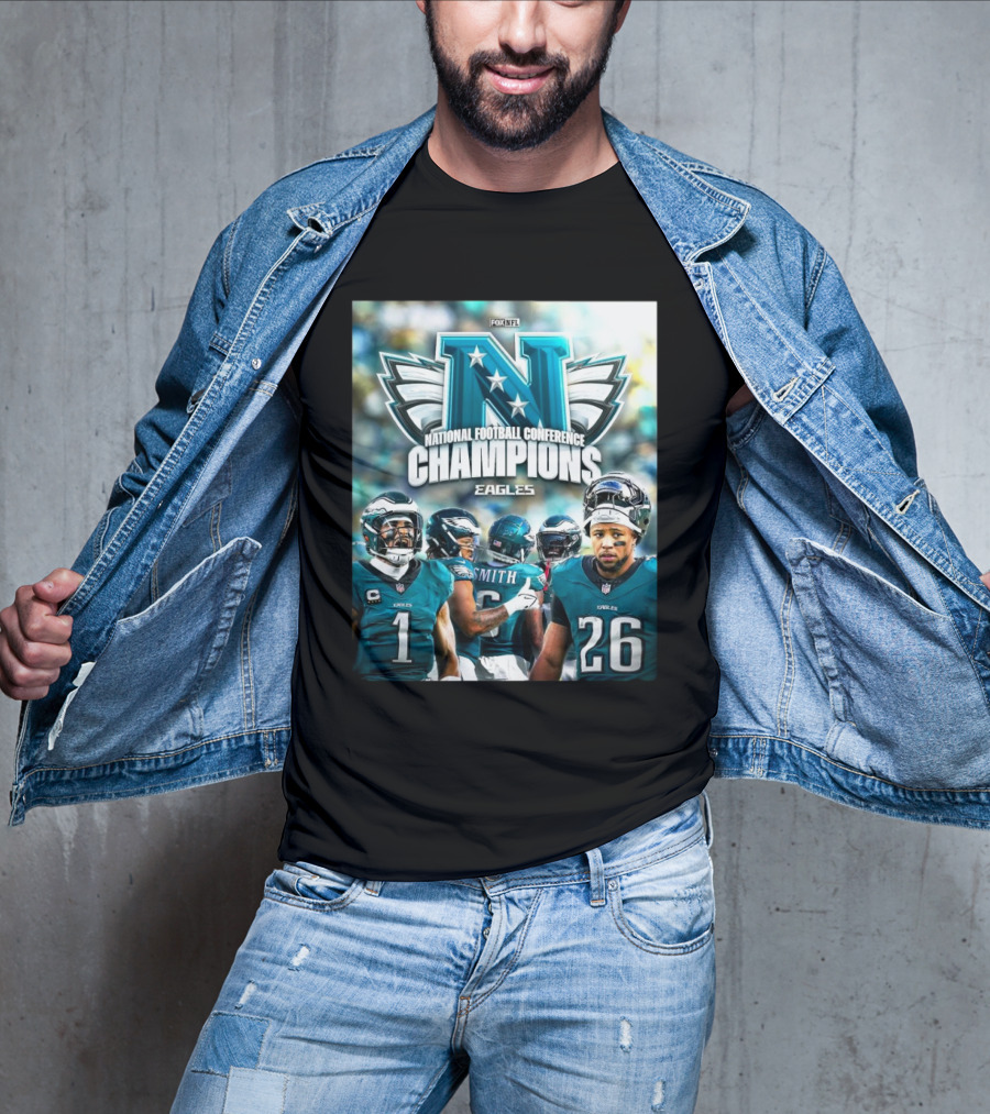 National Football Conference Champions Eagles FlyEaglesFly NFL On Fox T-Shirt
