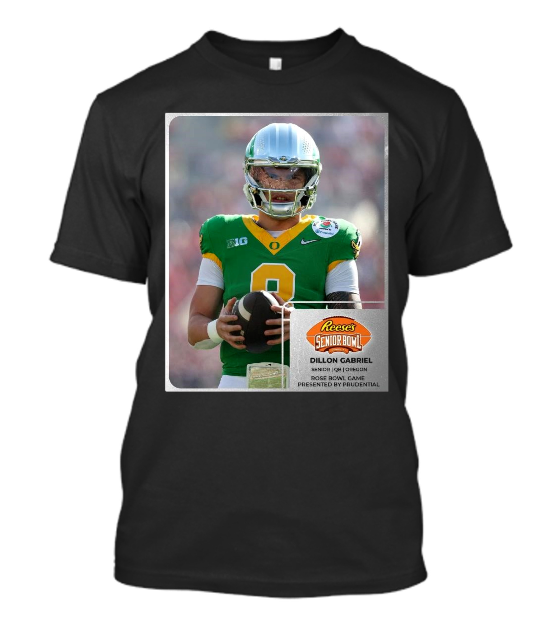 Reese’s Senior Bowl Dillon Gabriel Senior QB Oregon Rose Bowl Game Presented By Prudential T-Shirt