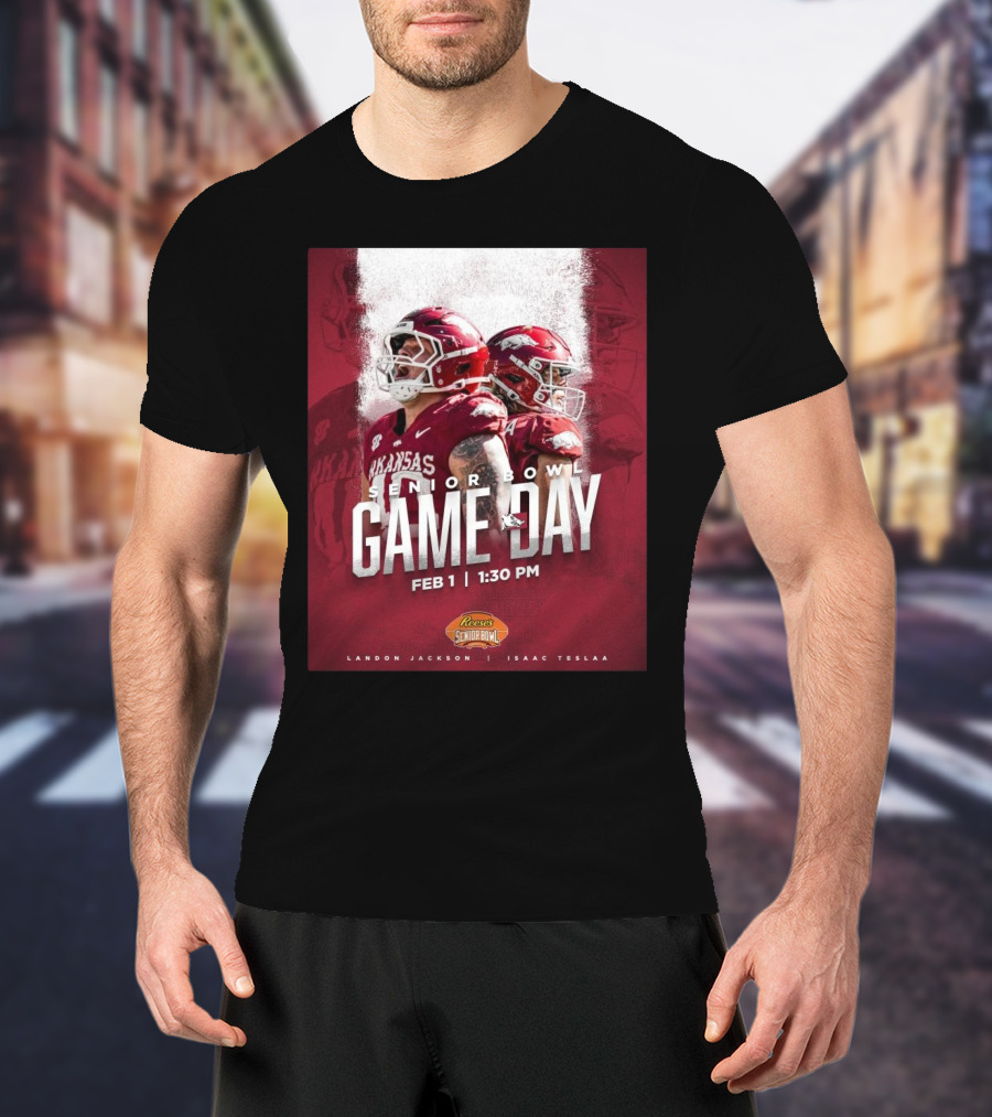 Arkansas Razorbacks Senior Bowl Game Day Landon Jackson Isaac TeSlaa February 1 2025 T-Shirt
