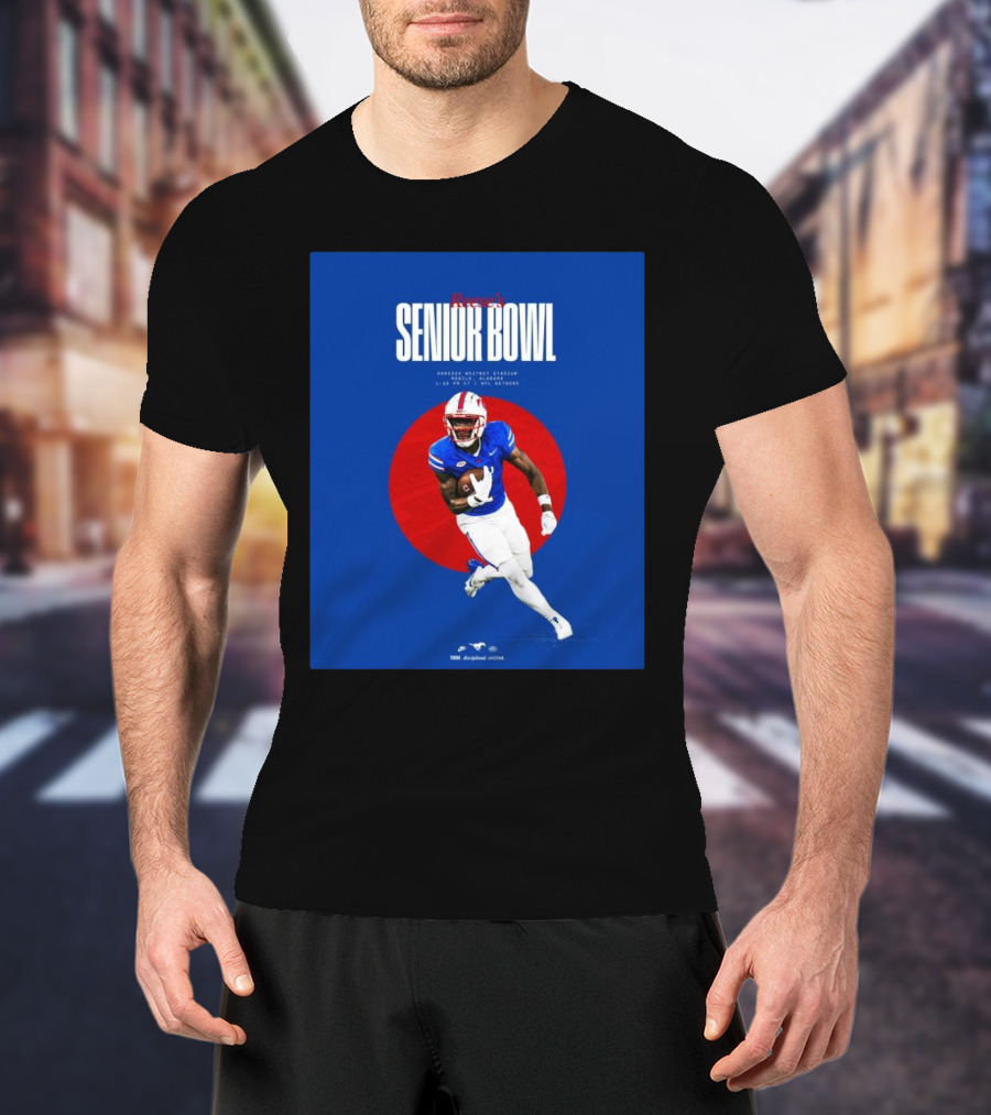 Reese's Senior Bowl Hancock Whitney Stadium Mobile Alabama Brashard Smith SMU Football 2025 T-Shirt
