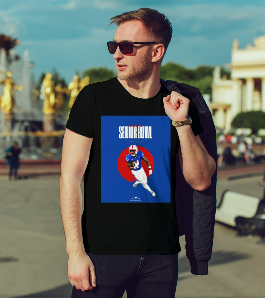 Reese's Senior Bowl Hancock Whitney Stadium Mobile Alabama Brashard Smith SMU Football 2025 T-Shirt