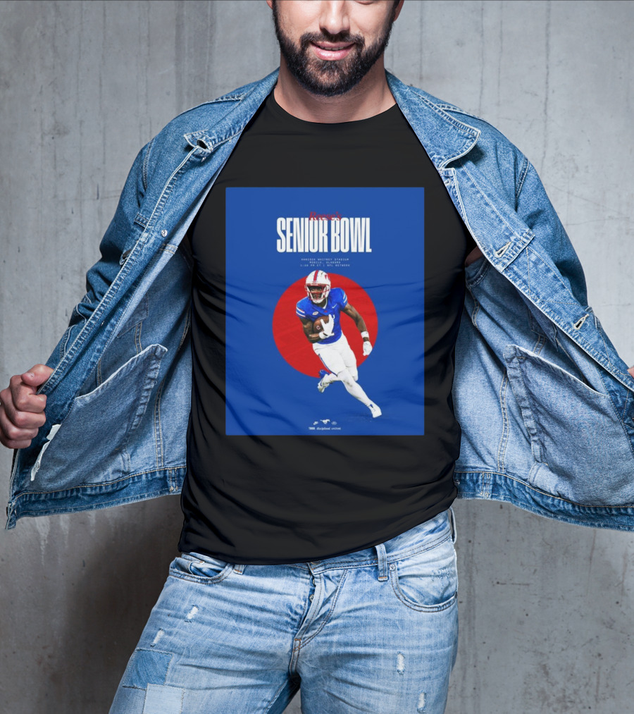 Reese's Senior Bowl Hancock Whitney Stadium Mobile Alabama Brashard Smith SMU Football 2025 T-Shirt