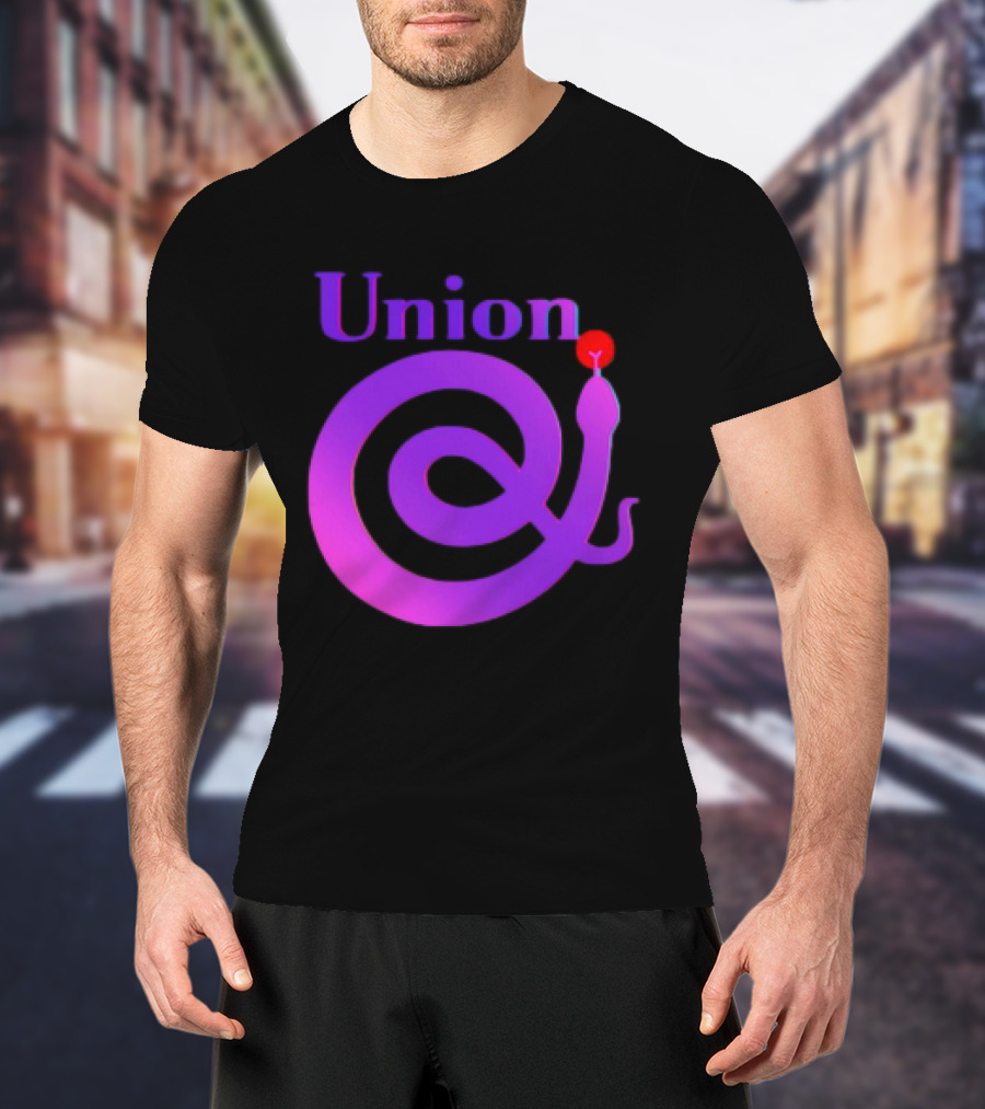 Union Snake Spiral With Red Tongue T-Shirt