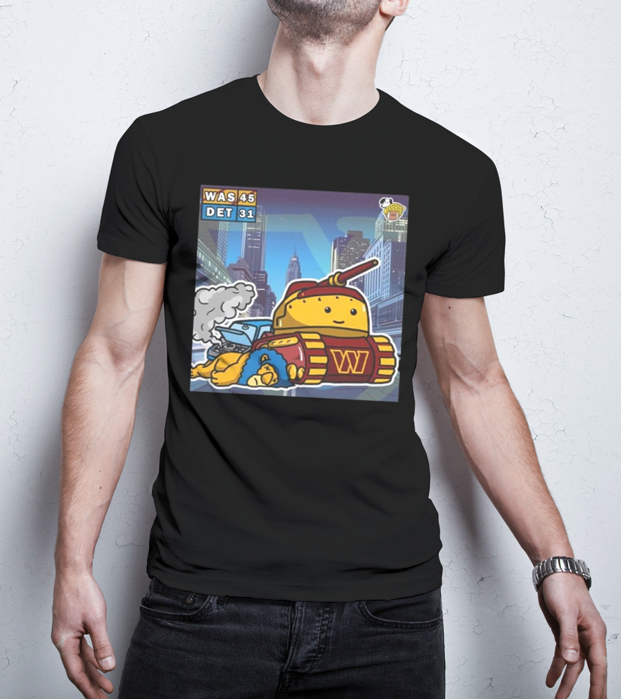"Washington Commanders Tank Victory Over Detroit Lions 45-31 Urban Showdown" T-Shirt