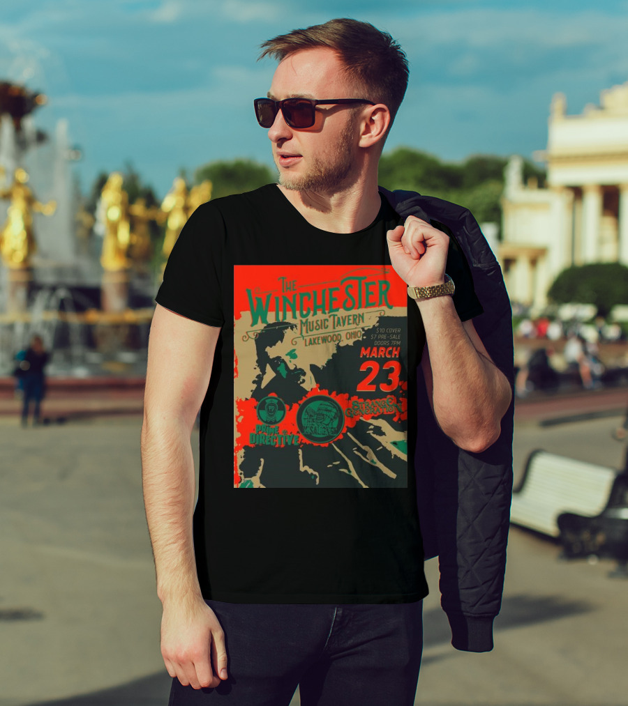 The Winchester Music Tavern Lakewood Ohio March 23 Prime Directive Strange Generation T-Shirt