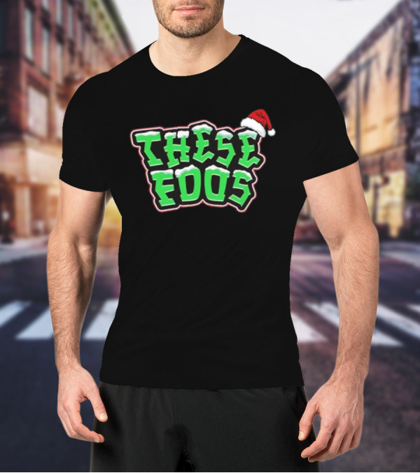 These Foos Santa Hat Christmas Spirit T-Shirt