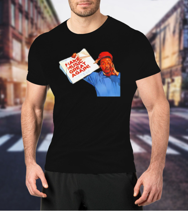 Timbo Land Make Music Great Again Newspaper Character T-Shirt