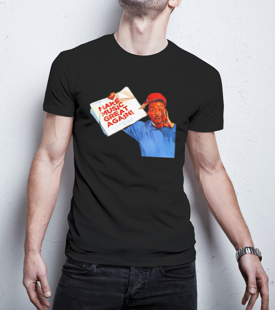 Timbo Land Make Music Great Again Newspaper Character T-Shirt