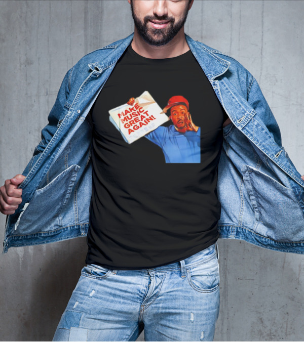 Timbo Land Make Music Great Again Newspaper Character T-Shirt