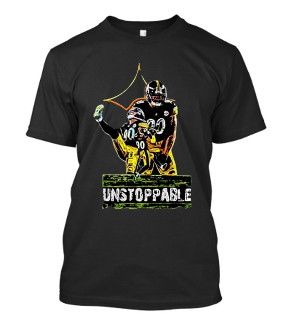 Tj Watt Unstoppable Football Icon In Black And Gold 90 T-Shirt