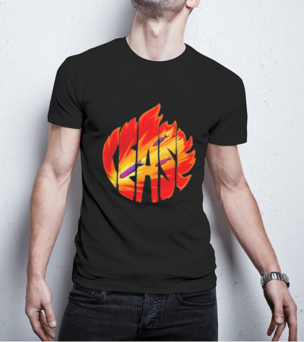 Cease Fire Flame Letters With Missiles T-Shirt