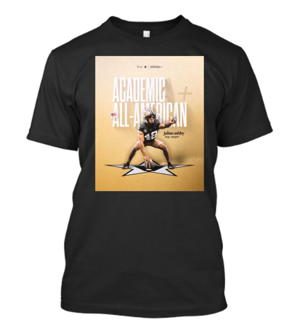 Vanderbilt Football Julian Ashby Academic All-American Long Snapper T-Shirt