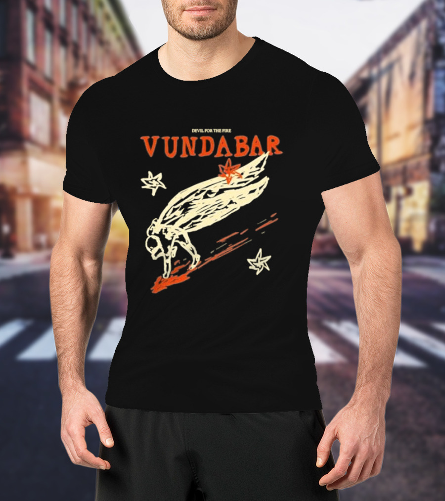 Vundabar Devil For The Fire Winged Creature And Stars T-Shirt