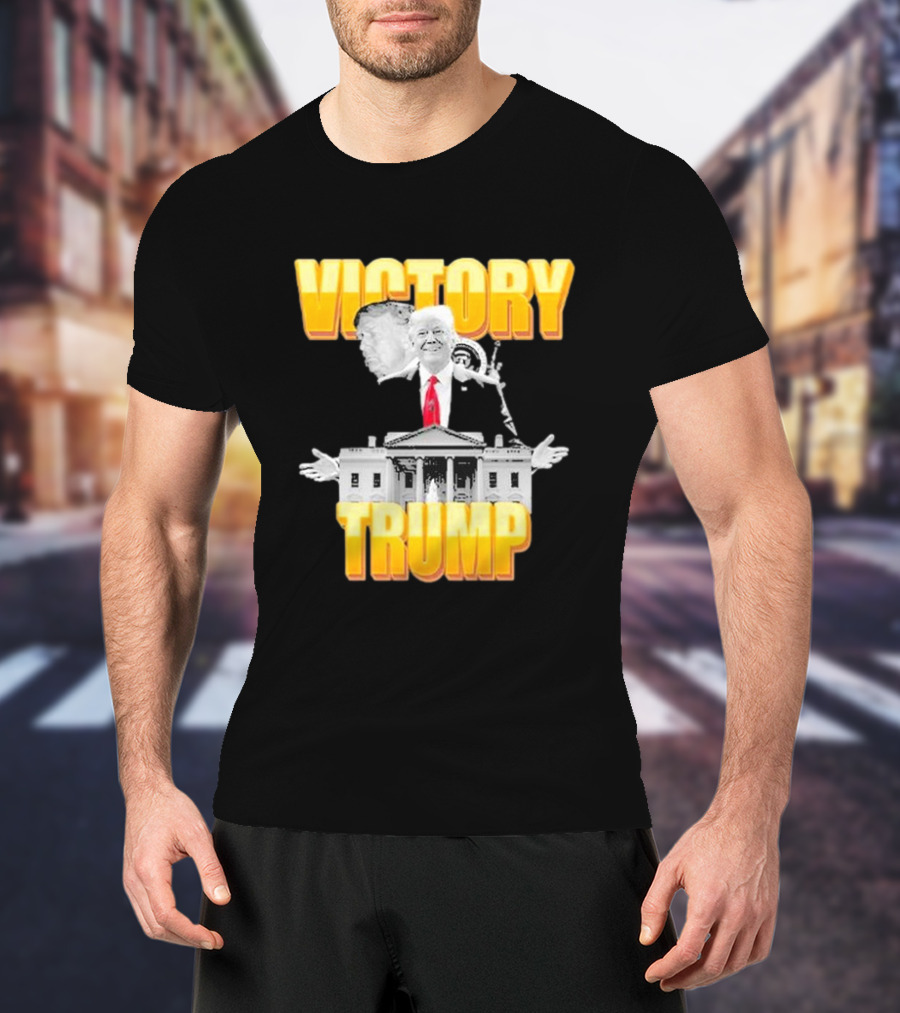Victory Trump Statue White House Imagery T-Shirt