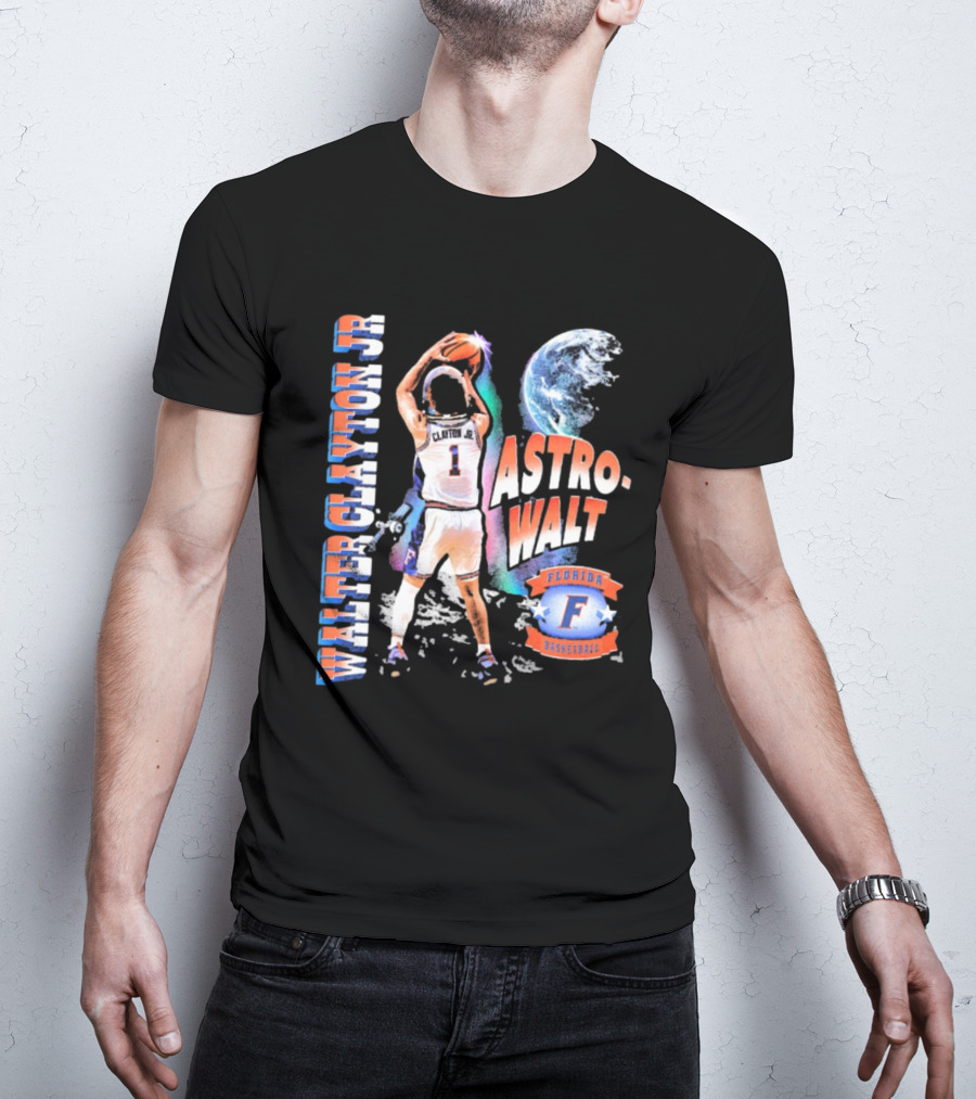 Walter Clayton Jr. Astro-Walt Florida Gator Basketball T-Shirt